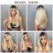 Esmee 24-Inch Long Straight Blond Wig | Ombre Synthetic Hair with Dark Roots | Perfect for Daily Party & Cosplay Wear - Buy Online on GoSupps.com