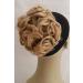 Curly Combs Clip In Hair Bun Extensions Easy Stretch Chignon Hairpiece Large (18#)