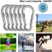 Acquwistach 6 Pack Stainless Steel Locking Carabiners Clips - Heavy Duty 3.15 Spring Snap Hooks with Thumb Screw Lock - 304 Premium Steel - Buy Online on GoSupps.com