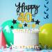 Joyeah Happy 40th Cake Topper Black Gold Glitter Number 40 Birthday Cake Decorations for Cheers to 40 Years Old Birthday Wedding Anniversary Party Supplies - Buy Online on GoSupps.com