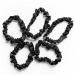 RobeCurls Satin Scrunchies Cute Hair Ties for Women and Girls Curly Hair Accessories 5 Pack (Black)