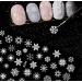 12 Sheets Christmas Nail Art Stickers Self Adhesive Nail Stickers Decals 5 Colors Snowflakes Christmas tree Merry Christmas Nail Art Decorations - Buy Online on GoSupps.com