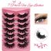 Buy Cat-Eye 20mm Mink Lashes | 3D Curly Fox Eye False Eyelashes - 7 Pairs Pack (TF29) for Dramatic Volume - Buy Online on GoSupps.com