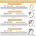 Ring Sizer Adjuster 22 Pack - Silicone Ring Guards for Loose Rings - Spiral Ring Spacers - Transparent Resizer Tightener with Polishing Cloth - Women and Men - Buy Online on GoSupps.com