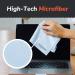 Elite Tech Gear Microfiber Cloth 8-Pack - Washable Durable Oversized Cleaning Cloths for Glasses Lenses Electronics & Screens - Light Blue - Buy Online on GoSupps.com