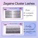 Zegaine Wispy CC Curl Cluster Eyelash Extensions 6-14mm - 60Pcs Erato Individual Lashes for DIY Natural Look at Home - Buy Online on GoSupps.com
