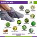 Mars Wellness Heated Microwavable Foot Booties - Charcoal Herbal Aromatherapy Slippers - Buy Online on GoSupps.com
