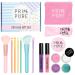 Prim and Pure Ultimate Mineral Kids Makeup Gift Set | Perfect for Play Dates & Birthday Parties | Kids Safe Eyeshadow Makeup Mineral | Organic & Natural Makeup Kit for Kids| Made in USA