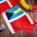 2 Pack Bahamas Courtesy Boat Flags 12x18 Inch - Premium Polyester Bahamian Flags for Vessels - Buy Online on GoSupps.com