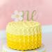 Flower Gold Glitter One Cake Topper - 1st Birthday Decoration for Baby Party & Shower - Buy Online on GoSupps.com
