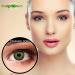 Buy Green Colored Contact Lenses - Monthly Strength - Natural Look for Dark Eyes - Free Container Included - Buy Online on GoSupps.com
