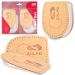 Sulpo 2 pairs of heel spur heel pillow - inserts for shoes - heel spur Obesents made of leather & latex foam - pain relief - Achilles tendon insoles - heel pillow for women and men's beige heel spur 42-46