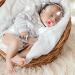 Geo Silicone Butterfly Pacifier for Newborns - Blue & Pink 0-6 Months with Bite Ring Handle | International Shipping - Buy Online on GoSupps.com