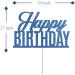 Tenhaisi Blue Glitter Happy Birthday Cake Topper Anniversary Party Birthday Sign Cake Topper Adults Children Teenager Birthday Party Cake Decoration Supplies - Buy Online on GoSupps.com