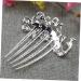 Ipetboom Womens Barrettes for Hair Bridal Hair Accessories Hair Barrette Pearl Hair Comb for Bridal Rhinestone Hair Clip Hairpins Hairpin Comb Hair Pin Comb Earth Tones Miss Five-tooth Comb - Buy Online on GoSupps.com
