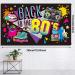 80's Party Decorations Banner & Backdrop Set - 73 x 43 x 0.04 Inch - Retro Photography Background & Supplies - Buy Online on GoSupps.com