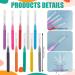 NICENEEDED 20PCS Micro Eyebrow Brush Set - Eyebrow Spoolie & Lamination Tools for Eyelash Extensions - International Shipping Available - Buy Online on GoSupps.com