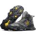 RAX Full Palm Rubber Sole Waterproof Lightweight Mountaineering Travel Hiking Shoes 11 Silver Iron - Best for Outdoor Adventures - Buy Online on GoSupps.com