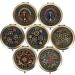 Supvox Antique Round Mini Pocket Mirror - Circular Letter-Shaped Cosmetic Accessory - Buy Online on GoSupps.com