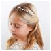 SWEETV Flower Girl Headpiece Silver Pearl Girls Headband for Wedding Princess Hair Accessories for Birthday Party  First Communion