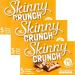 3 x Bundle Containing Skinny Crunch Peanut Butter & Chocolate Snack Bars With Oerich Inspirational Card - Buy Online on GoSupps.com