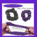 Set of 3 Black Cotton Small Scrunchies Hair Bobbles for Women - Buy Online on GoSupps.com