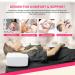 Pillow for Eyelash Extensions - Curved Memory Foam with Neck Support & Tool Pockets | Best Lash Bed Pillow (White - Buy Online on GoSupps.com