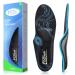 PCSSole orthopedic insoles for work shoes leisure sports comfort comfort for men and women shoe inserts for flat feet plantar fasciitis heel spur foot pain EU37-38 (24cm) update-black