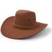Faux Leather Suede Cowboy Hat - Brown Sun Protect Western Outdoor Travel Cap - Buy Online on GoSupps.com