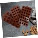 Alipis 6 pcs Chocolate Jelly Mold Ice Baking Adorable Cube Tools Silicone Supple DIY Candy for Fondant 21X10.2cmx2pcs Brown 2x2pcs - Buy Online on GoSupps.com