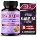 RESVERATROL 9-in-1 Formula - with Milk Thistle Turmeric Black Pepper Non-GMO Gluten-Free Soy-Free 150 count (pack of 1)