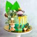 Jevenis Sage Green Jungle Birthday Decor - Tortendeko Animals for Baby Showers & Parties - Buy Online on GoSupps.com