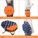 Portable Telescoping Stool: Lightweight Retractable Folding Seat | 600 lbs Capacity Chair for Camping, Fishing, Hiking - Orange (1 Pack) - Buy Online on GoSupps.com