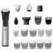 Philips Norelco Multigroom - 21 Piece Men's Grooming Kit for Beard, Body, Face, Nose, Ear Hair Trimmer, Shaver, and Clipper w/Premium Storage Case. NO Blade Oil Needed, MG9510/60 Latest Version