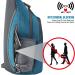 G4Free Navy Blue Breast Pocket Shoulder Sling Backpack - Lightweight Hiking & Cycling Bag for Men & Women - Buy Online on GoSupps.com
