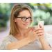Set of 4 Black Spring Hinge Reading Glasses for Men and Women - 2.5x Magnification - Buy Online on GoSupps.com