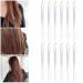 Hair Tinsel Strands Kit Colorful Glitter Bling Sparkly Hair Extension Shiny Hair Extension Tinsels Party Highlights Glitter Hairpieces Hair Accessories for Women Girls Party Cosplay(Silver)