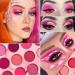 Pink Purple Eyeshadow Palette Makeup 12 Colors Pigmented Matte Shimmer Cute Eye Shadow Tone Small Bright Peach Red Violet Eyeshadow Pallet Long Lasting Shades For Girl Women Summer Travel - Buy Online on GoSupps.com