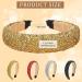 4-Piece Rhinestone Crystal Headband Set - Handmade Bling Hairbands for Women & Girls in Black, White, Red, Gold - Buy Online on GoSupps.com