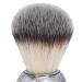 Hair-Razing Brush for Men | Metallic Touch Nylon Wool Beard Brush | Professional Salon Tool | Silver Skull Design - Buy Online on GoSupps.com