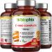 Biophix Vitamin C-1000mg Complex - Vegan with Calcium, Citrus Bioflavonoids, Acerola Rutin | 30 Tablets - Immune Health Support - Buy Online on GoSupps.com