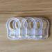 Neoreser 3-Piece Silicone Pacifier Ring Set | Baby Silicone Holder Clip for Pacifier Chains | Transparent Silicone Button Buckles - Buy Online on GoSupps.com