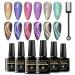 MTSSII Cat Eye Gel Polish Set - 6 Colors Chameleon Sparkle Magnetic Kit for DIY Manicure - Buy Online on GoSupps.com
