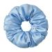 LILYSILK Women's 100% Mulberry Silk Big Hair Scrunchies Ladies Pure Silk Filled Giant XL Ponytail Holder Oversized Elastic Hair Tie Band Large Jumbo Hair Bobble for Breakage Prevention(Ice Blue)