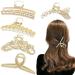 5 Pcs Large Metal Hair Claw Clips with Shiny Pearl and Rhinestone - Non-Slip Hair Clamps for Thin and Thick Hair - Cat's Eye Opal Stone Hair Hold Clip for Women - Buy Online on GoSupps.com
