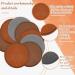 30 Pcs Adhesive Round Leather Hat Patches for Glowforge Laser, Brown/Dark Brown/Gray - Ideal for Hats, Jackets, Backpacks - Buy Online on GoSupps.com