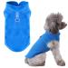 PETCARE Small Dog Sweater Cat Fleece Vest Soft Dog Jacket with Leash O-Ring Winter Warm Pet Pullover Coat Puppy Clothes for Small Dogs Cats Chihuahua Apparel Shih Tzu Costume, Blue XL (Suggest 17-28 lbs) Blue