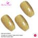 Bling Art False Nails - Gold Gel Ballerina Coffin 24 Long Artificial Nails with Glue for Perfect Manicure - Buy Online on GoSupps.com