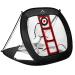Himal Pop Up Golf Chipping Net Indoor Outdoor Collapsible Golf Accessories Golfing Target Net - for Accuracy and Swing Practice Black-Red