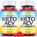 (2 Pack) Sunny Days Keto ACV Gummies - Official Formula Vegan Non Gmo - Sunny Days Keto Plus ACV Gummies Sunny Days ACV Gummies Weight with Apple Cider Vinegar Vitamin B12 Keto ACV (120 Gummies)